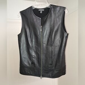 Classiques Entier Women's Black Leather Vest